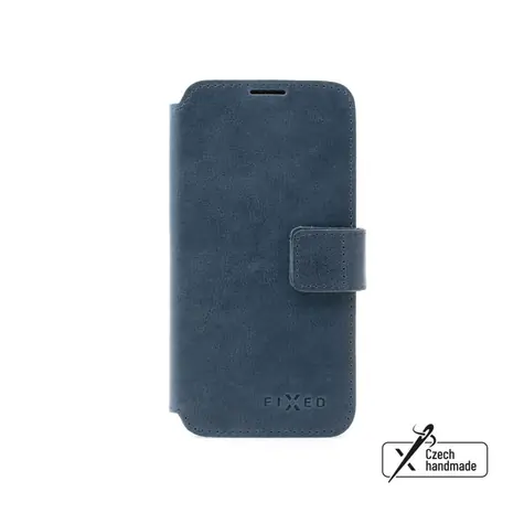 FIXED ProFit Kožené pouzdro typu kniha pro Samsung Galaxy A55 5G modrá