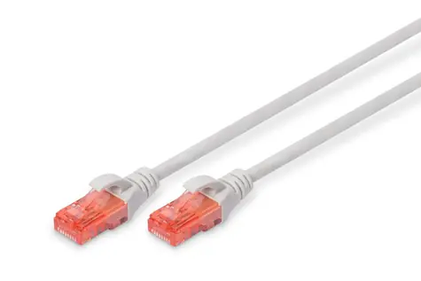 Digitus DK-1617-100 patch kabel UTP RJ45-RJ45 level CAT 6 10m šedá