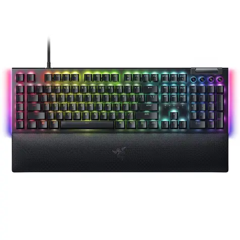 Razer BlackWidow V4 Green Switch US černá / Herní klávesnice / mechanická / Razer green / RGB / USB / US Layout