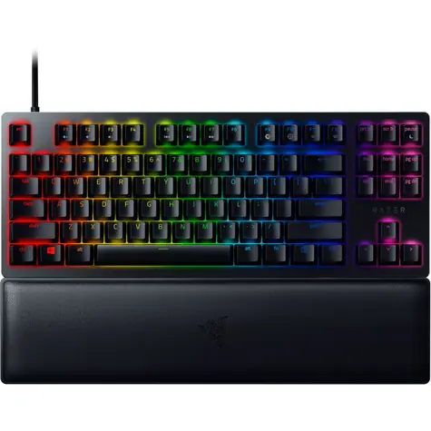Razer Huntsman V2 TKL - Razer purple černá / Herní klávesnice / mechanická / Razer purple / RGB / USB / DE Layout