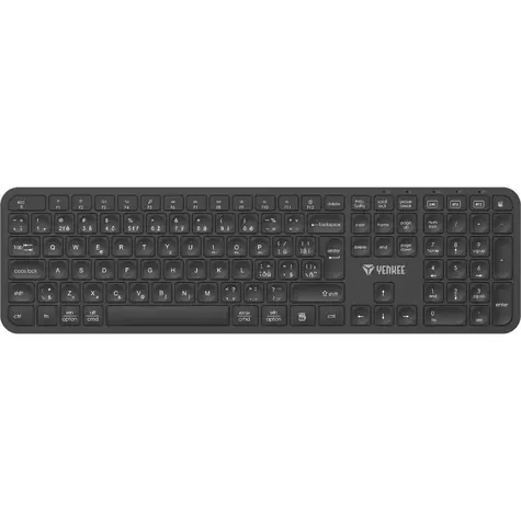 YENKEE YKB 2050CS EGO černá / Bezdrátová klávesnice / Bluetooth / 2.4GHz / CZ Layout