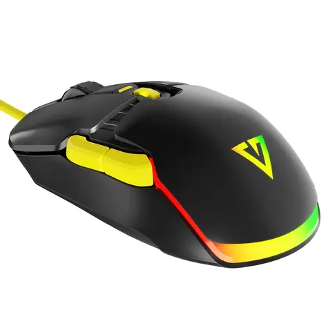 MODECOM Volcano Jager černá / Herní myš / optická / 12000 DPI / 6 tlačítek / RGB / USB