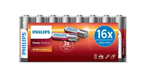 Philips baterie PowerLife Alkaline LR6P16F/10 AA - 16 ks 