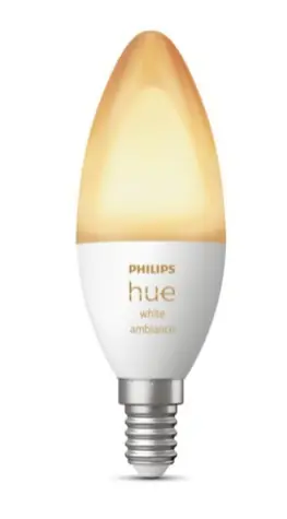 Philips Hue LED žárovka E14 5.2W bílá / chytrá LED žárovka / 470 lm / 2200 - 6500 k / stmívatelná