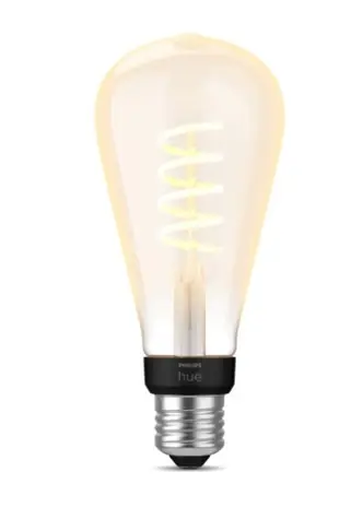 Philips Hue ST72 E27 7W / chytrá LED žárovka / 550 lm / 2200-4500 k / stmívatelná