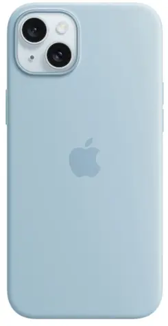Apple Silikonový kryt s MagSafe pro iPhone 15 Plus světle modrá