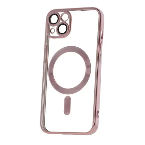 CPA Mag Color Chrome Silikonové TPU pouzdro pro Apple iPhone 15 růžově-zlatá