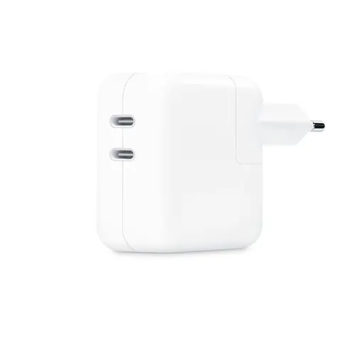 Apple 35W USB-C dvouportový napájecí adaptér / 35W / pro iPhone & iPad & MacBook / bez kabelu