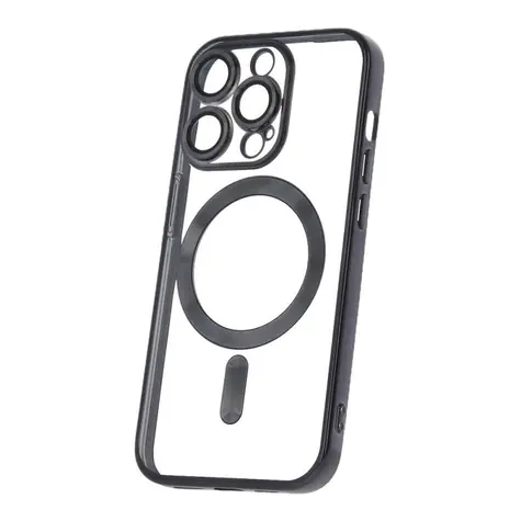 CPA Mag Color Chrome Silikonové TPU pouzdro pro Apple iPhone 15 Pro černá