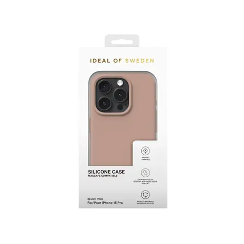 Ideal Of Sweden Silikonový ochranný kryt s Magsafe pro iPhone 15 Pro Blush Pink