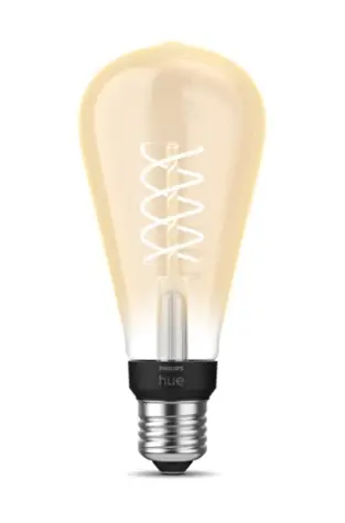 Philips Hue White Filament Edison large E27 7W / chytrá LED žárovka / 580 lm / 2100 k / stmívatelná