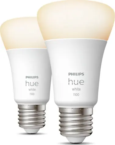 Philips Hue White E27 9.5W 2 ks / chytrá LED žárovka / 1055 lm / 2700 k / stmívatelná