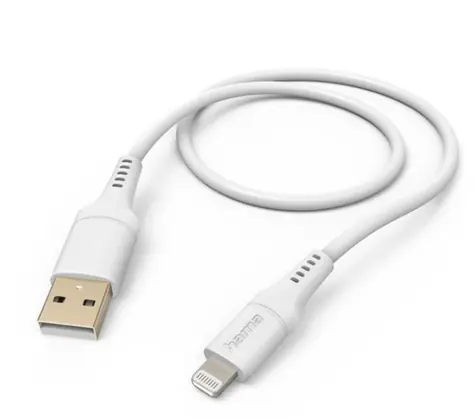 Hama 201568 Kabel USB-A (M) - Lightning (M) 1.5m bílá