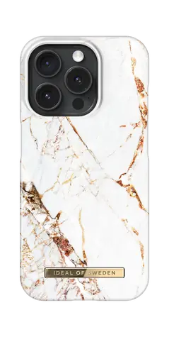 Ideal Of Sweden Fashion Ochranný kryt pro Apple iPhone 15 Pro Carrara Gold