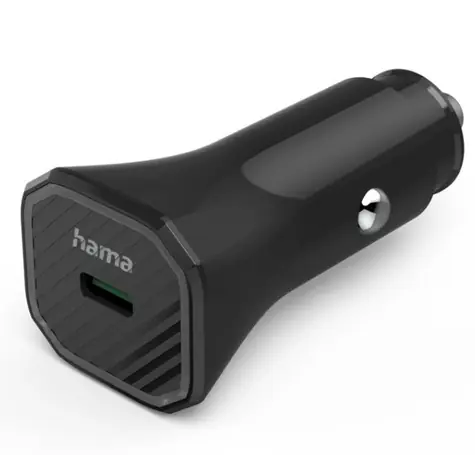 Hama 187279 Nabíječka do vozidla USB-C černá / 25W / PD / QC