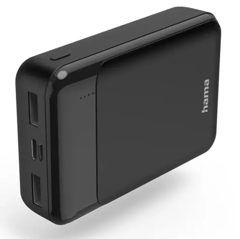 Hama 187285 Eco Power 10 černá / Powerbanka / 10000 mAh / 2x USB-A / 2A