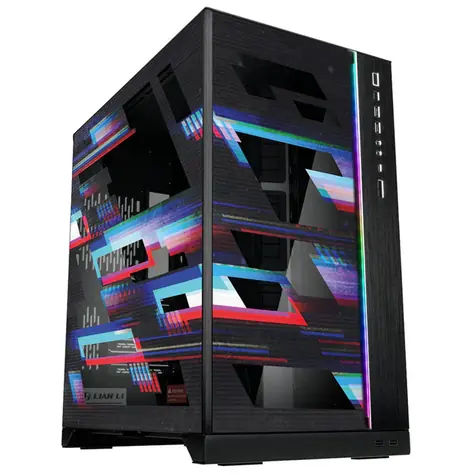 Stealkey Customs Sada fólie Glitch pro Lian Li O11D XL / Přední & boční panel 