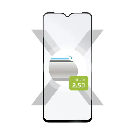 FIXED Ochranné tvrzené sklo Full-Cover pro Infinix Hot 30i / lepení přes celý displej černé