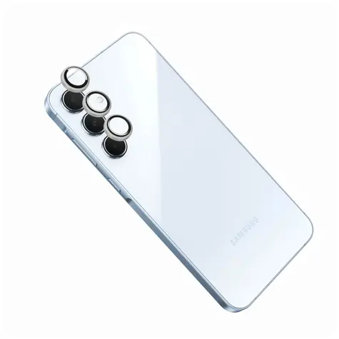 FIXED Ochranná skla čoček fotoaparátů Camera Glass pro Samsung Galaxy A15/A15 5G stříbrná
