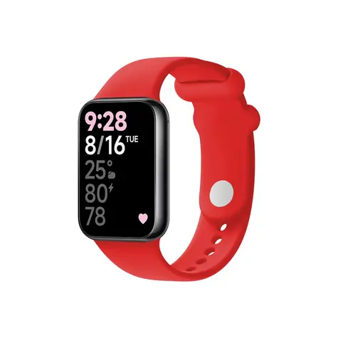 FIXED Silikonový řemínek Silicone Strap pro Xiaomi Smart Band 8 Pro červená