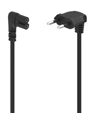 Hama síťový napájecí kabel CEE 7/16 Euro - vidlice C7 1.5m černá
