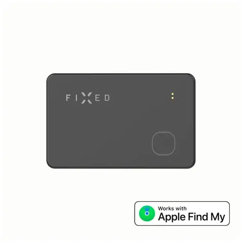 FIXED Smart tracker Tag Card s podporou Find My bezdrátové nabíjení černá