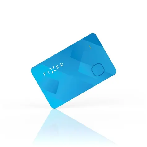 FIXED Smart tracker Tag Card s podporou Find My bezdrátové nabíjení modrá