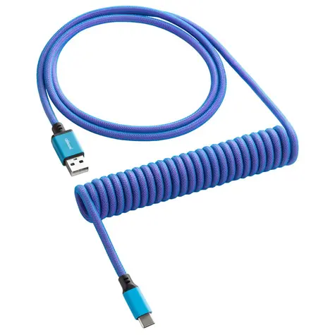 CableMod Classic Coiled Keyboard Cable USB-C - USB-A 1.5m Galaxy Blue / Kabel pro klávesnici