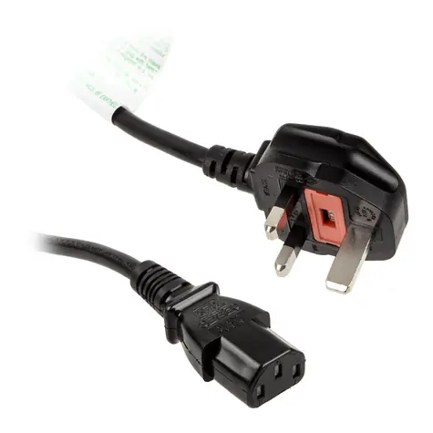 Kolink Síťový kabel Anglie (typ G) do zástrčky IEC C13 - 1.2 m černá