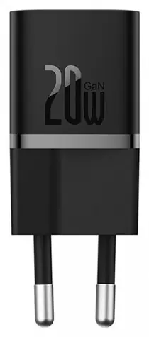 Baseus GaN5 Mini 20W EU Rychlonabíječka černá / 20W / 1x USB-C