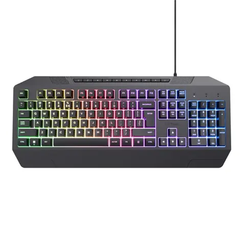 Trust Gaming GXT 836 Evocx černá / Herní klávesnice / membránová / USB-A / US Layout