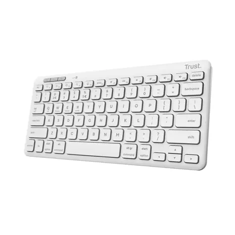 Trust Lyra bílá / Bezdrátová klávesnice / membránová / Bluetooth / US Layout