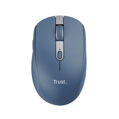 Trust Ozaa modrá / Bezdrátová myš / optická / 3200 DPI / 6 tlačítek / RF 2.4GHz / Bluetooth 
