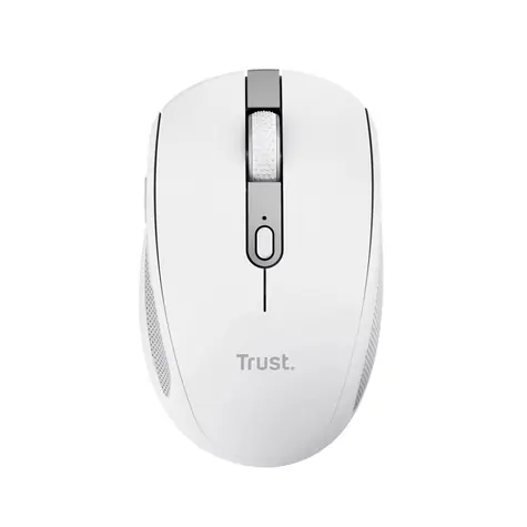 Trust Ozaa bílá / Bezdrátová myš / optická / 3200 DPI / 6 tlačítek / RF 2.4GHz / Bluetooth 