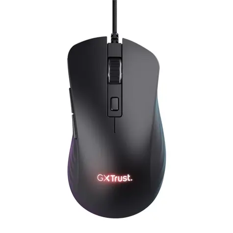 Trust GXT 924 YBAR+ černá / Herní myš / optická / 25600 DPI / 6 tlačítek / USB-A