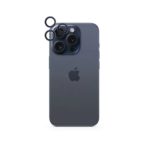 Epico Aluminium Lens Protector ochranné sklo zadního fotoaparátu pro Apple iPhone 15 Pro & Pro Max modrá
