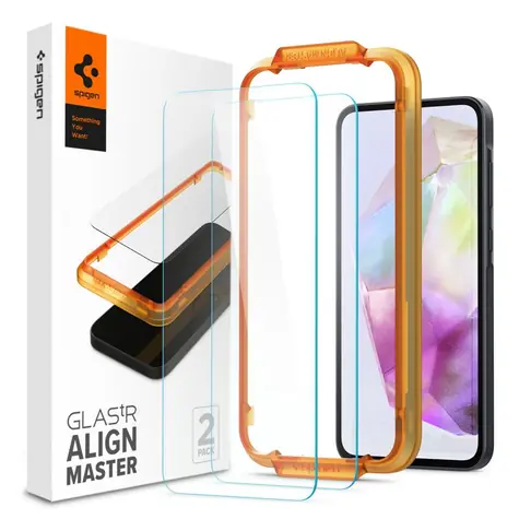 Spigen Glass tR AlignMaster 2 Pack ochranné sklo pro Samsung Galaxy A35 2ks 