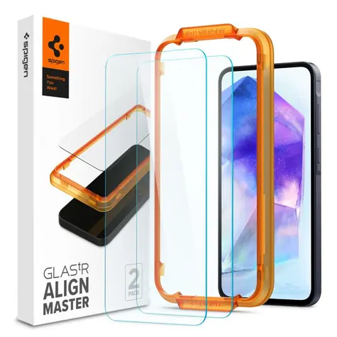 Spigen Glass tR AlignMaster 2 Pack ochranné sklo pro Samsung Galaxy A55 2ks 