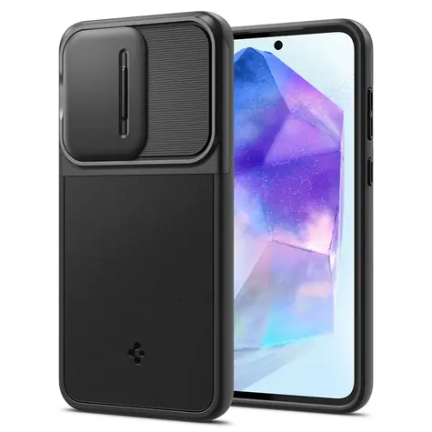 Spigen Optik Armor ochranný kryt pro Samsung Galaxy A55 černá 