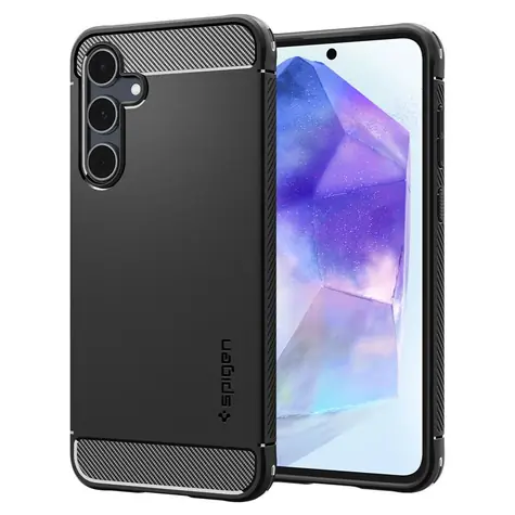 Spigen Rugged Armor ochranný kryt pro Samsung Galaxy A55 černá 