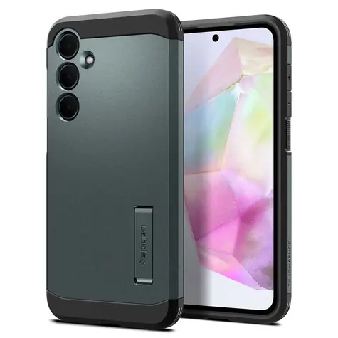 Spigen Tough Armor ochranný kryt pro Samsung Galaxy A35 zelená 