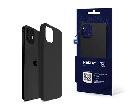 3mk Hardy Silicone MagCase ochranný kryt pro Apple iPhone 12 černá