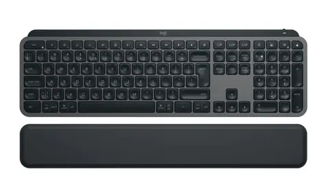 Logitech MX Keys S Plus šedá / bezdrátová klávesnice / USB-C / BT / US layout 