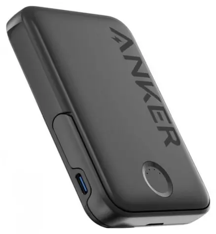 Anker MagGo 5.000 mAh černá / Powerbanka / 1x USB-C / 7.5W