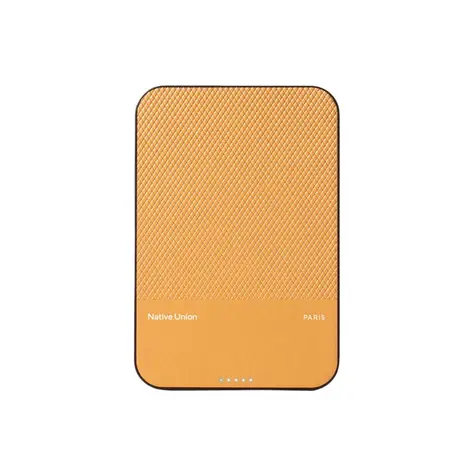 Native Union (Re)Classic Bezdrátová magnetická Powerbanka 5000mAh žlutá / Magsafe / USB-C