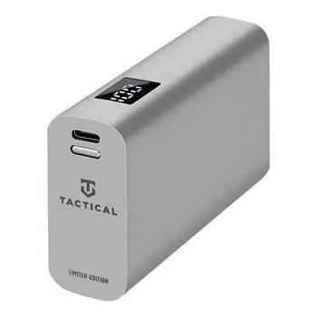 Tactical EDC Brick 9600mAh Raw šedá / Power Bank / 22.5 W / USB-A / USB-C