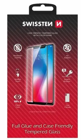SWISSTEN FULL GLUE COLOR FRAME CASE FRIENDLY sklo pro XIAOMI REDMI A3 černá