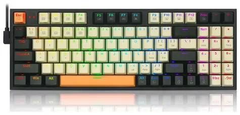 Redragon K636 Kitava Red černá / Herní klávesnice / mechanická / spínače red / USB / US 