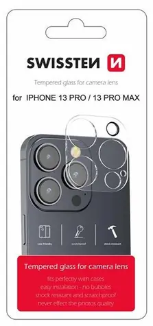SWISSTEN Ochranné sklo čoček fotoaparátu pro Apple iPhone 13 Pro/13 Pro Max