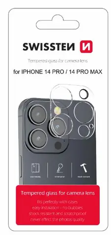 SWISSTEN Ochranné sklo čoček fotoaparátu pro Apple iPhone 14 Pro/14 Pro Max